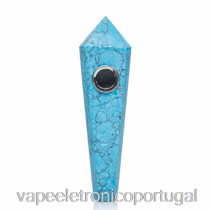 Vape Eletrônico Projeto Astral Tubos De Pedras Preciosas Azul Turquesa